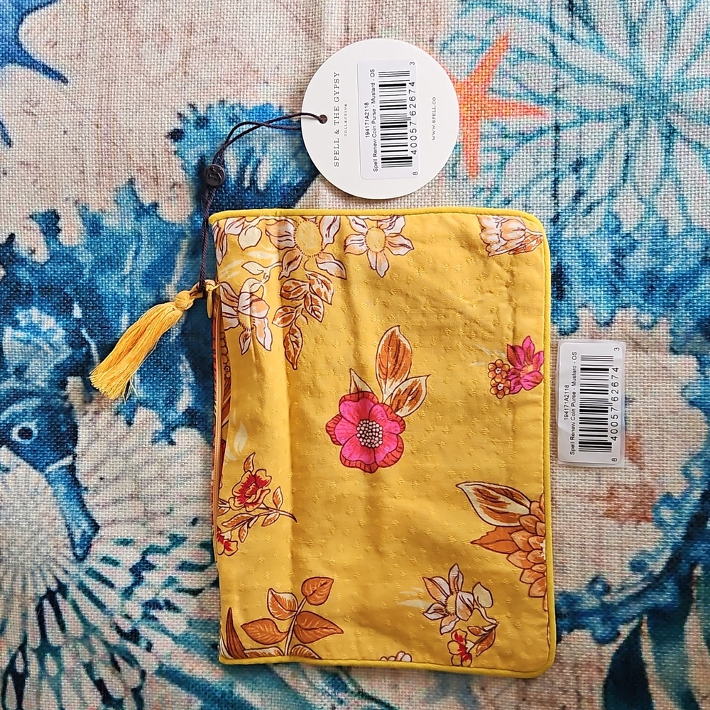 Spell & The Gypsy Collective Renew Coin Purse- Mustard - Picture 9 of 9